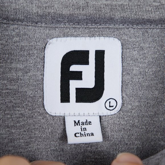 FootJoy Vented Quarter Zip Gray Pullover Women's Size Large - Picture 4 of 6